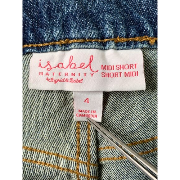 Isabel Maternity Target XS Top & Size 4 Denim Shorts Set Lot REE10503 EUC - Picture 4 of 12